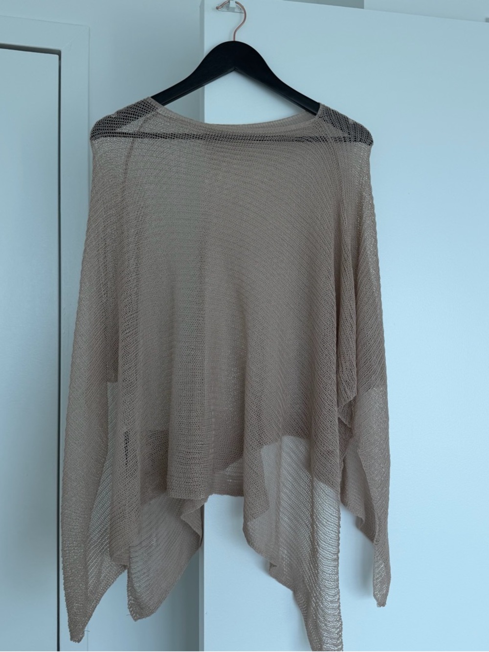 Lightweight knit poncho